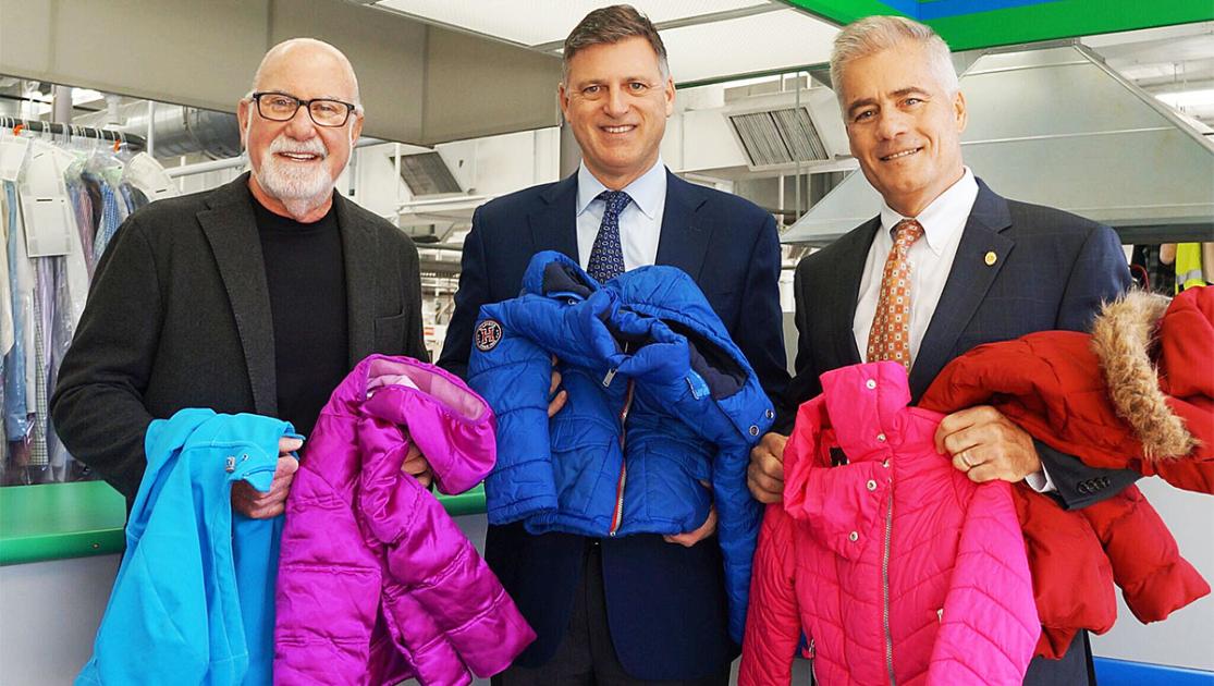 Caring Partners Collecting Coats American Drycleaner
