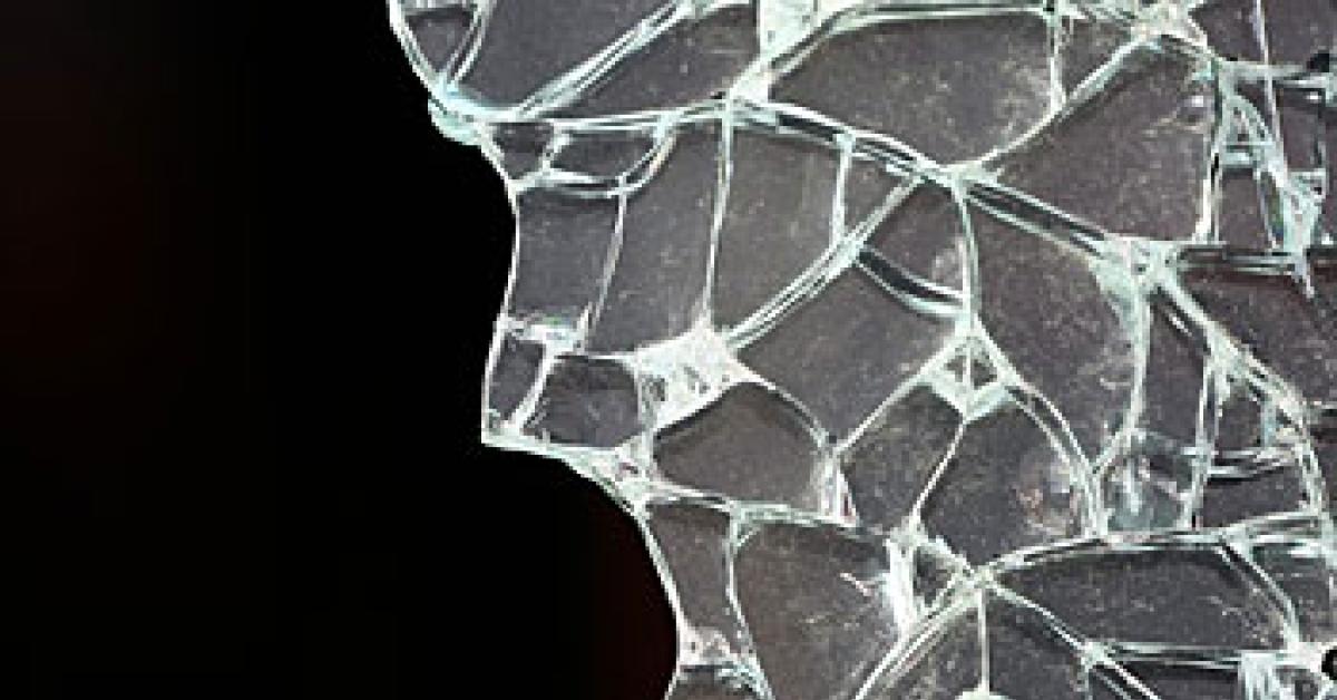 Broken glass image