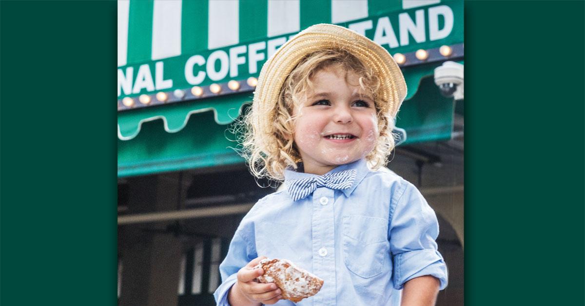 little kid at cafe du monde by zack smith web