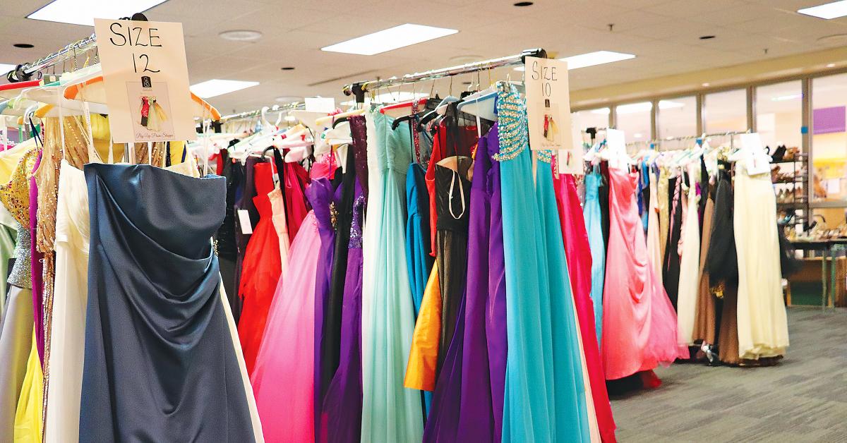 prom dresses were for the inaugural Pop Up Prom Shoppe