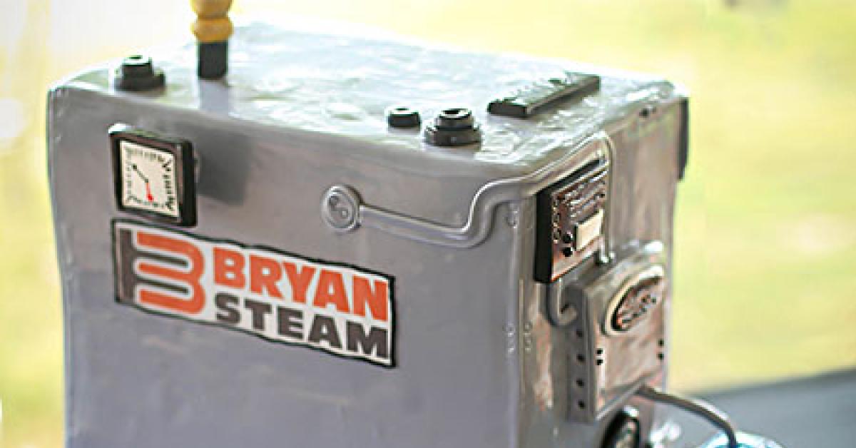 bryan steam open house  cake in the shape of boiler web