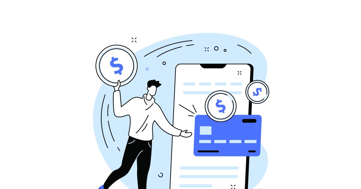 Illustration showing the cost of cashless transactions