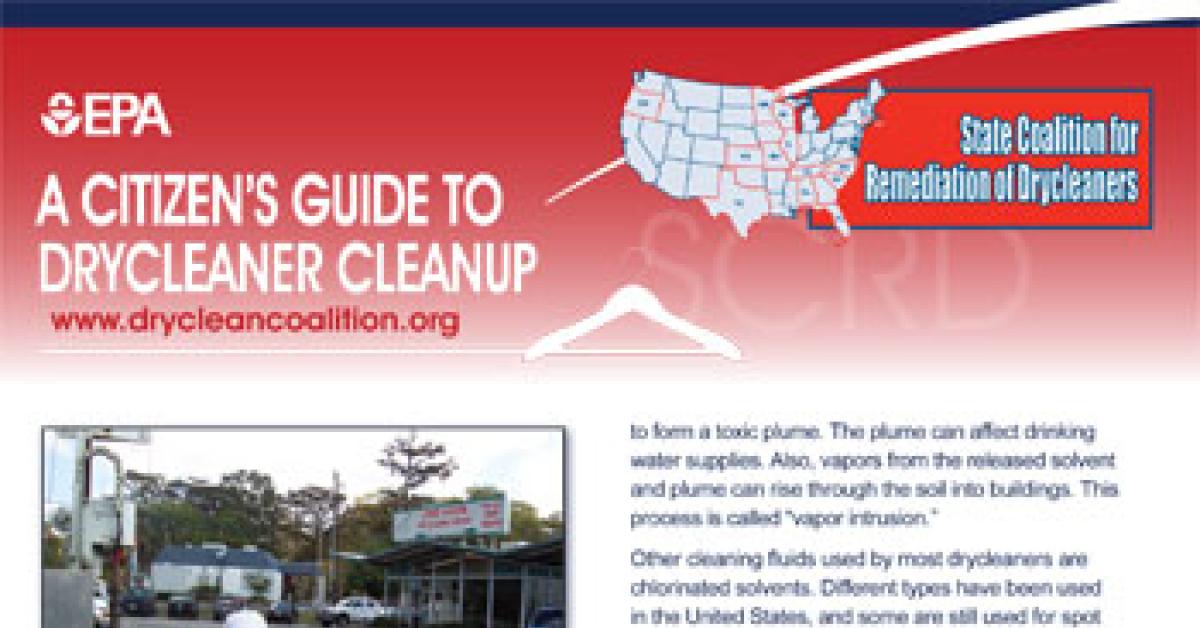 The Citizen’s Guide to Drycleaner Cleanup