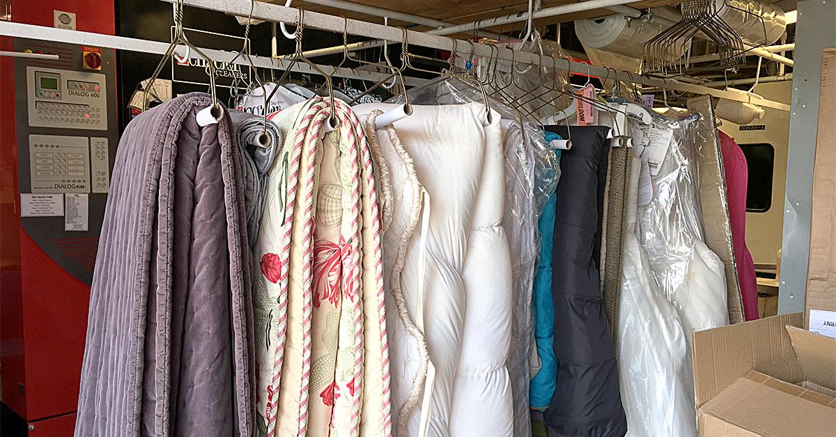 comforters cleaned and hung web