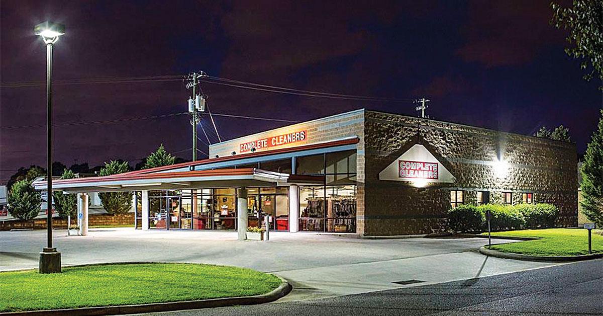 complete cleaners nice big night shot of operation web