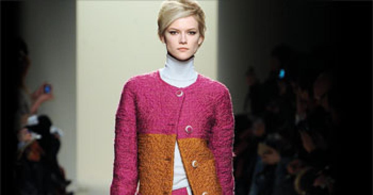 Bottega Veneta boiled-wool skirt suit