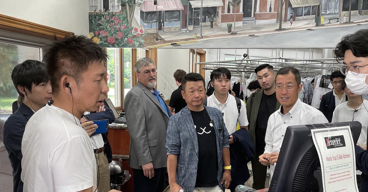 Four U.S. Dry Cleaners Host Japanese Contingent