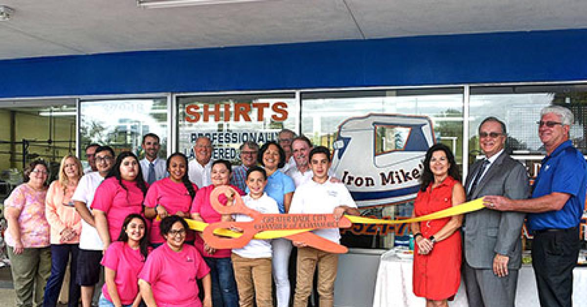 iron mikes cleaners ribbon cutting group web