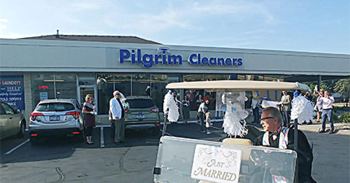 pilgrim priest in golf cart web
