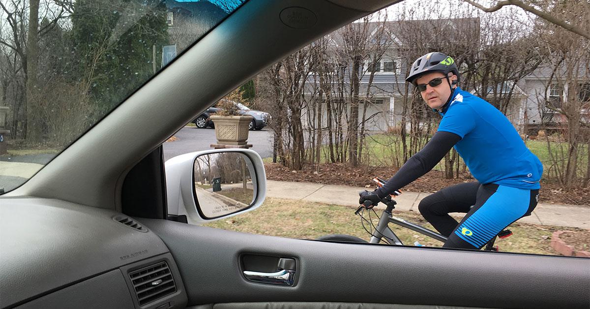 spandex blue biker web