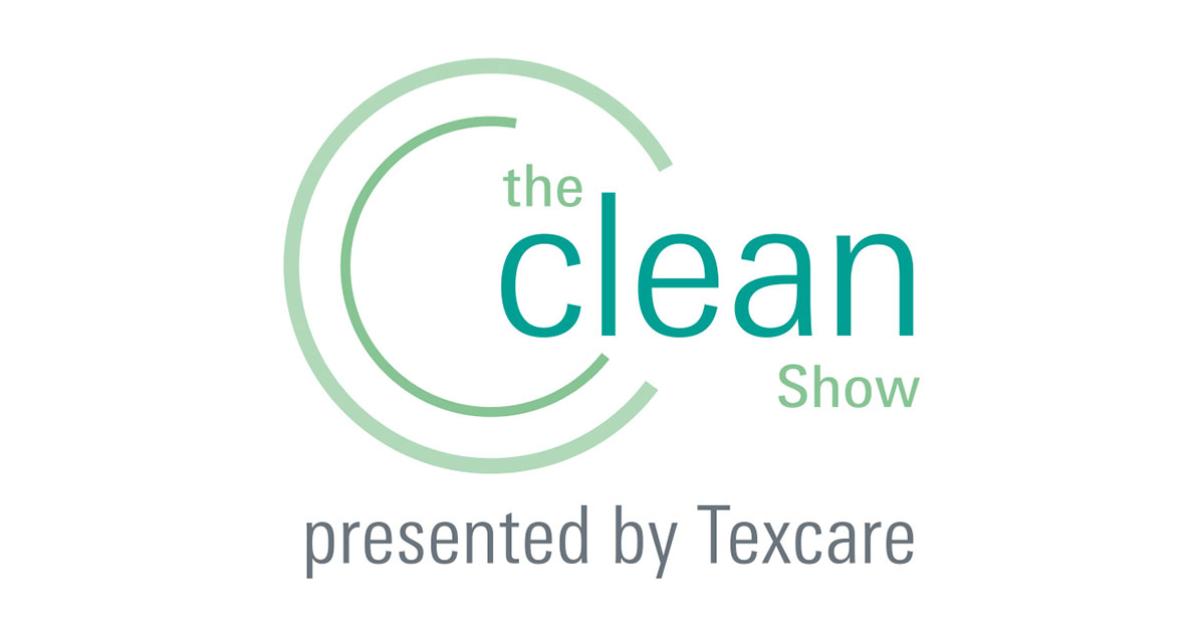 the clean show presented by texcare color logo web