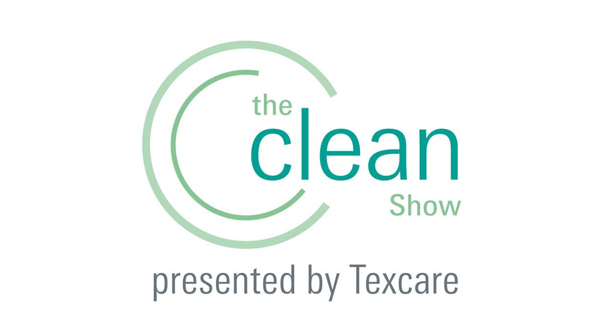 the clean show presented by texcare color logo web