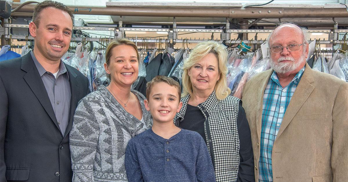 walden cleaners group family shot web