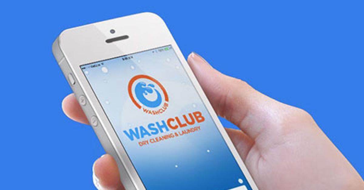 washclub app in use web