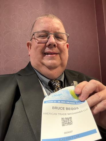 Bruce Beggs and his badge