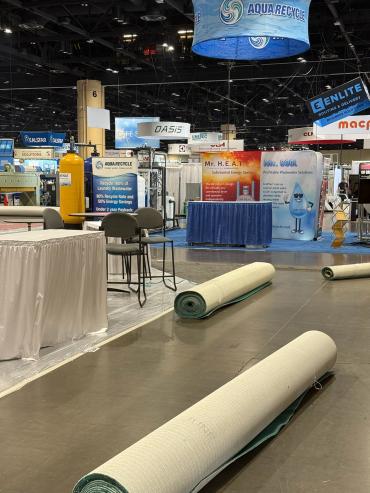 Clean Show 2025 setting up