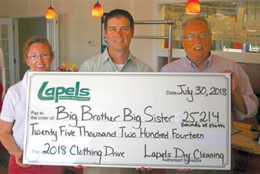 lapels clothing drive for bbbs 2018 web