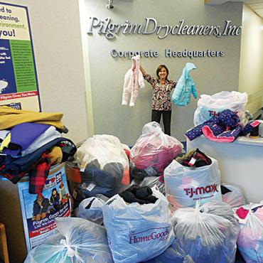 pilgrim cleaners donations at corp. hq web
