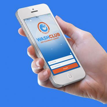 washclub app in use web